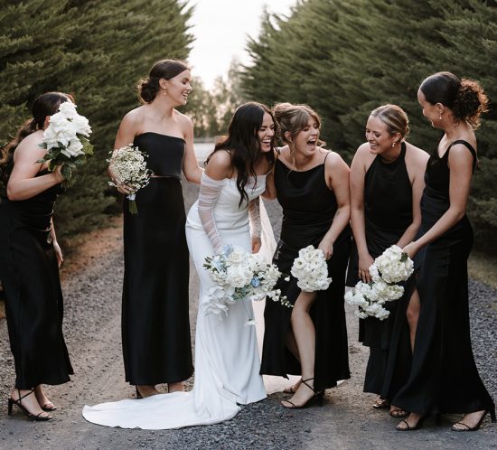 Fashion focus – bridesmaids en noir.